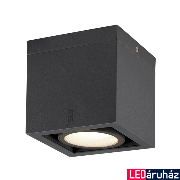 mennyezeti lámpa, antracit, 3000K/4000K CCT kapcsolóval, beépített fényforrás, CRI 80, 95°, SLV ESKINA 1006316