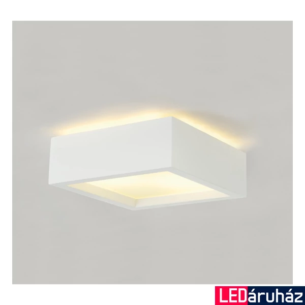 Mennyezeti lámpa, gipszlámpa, fehér, E27, SLV Plastra 148002