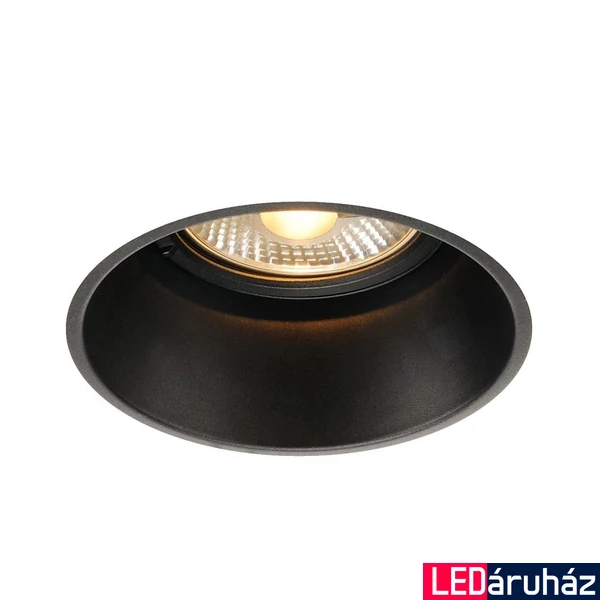 Süllyesztett lámpa, billenthető, fekete, GU10, SLV Horn-T 113170