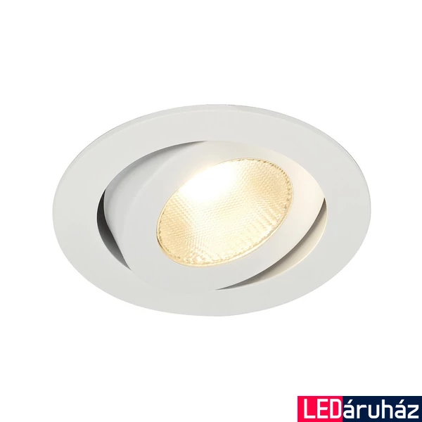 Süllyesztett lámpa, fehér, 3000K melegfehér, 890 lm, CRI 90, 30°, SLV Contone 161271