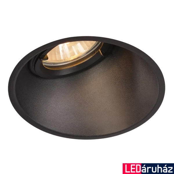 Süllyesztett lámpa, fekete, GU10, SLV Horn-A 113150
