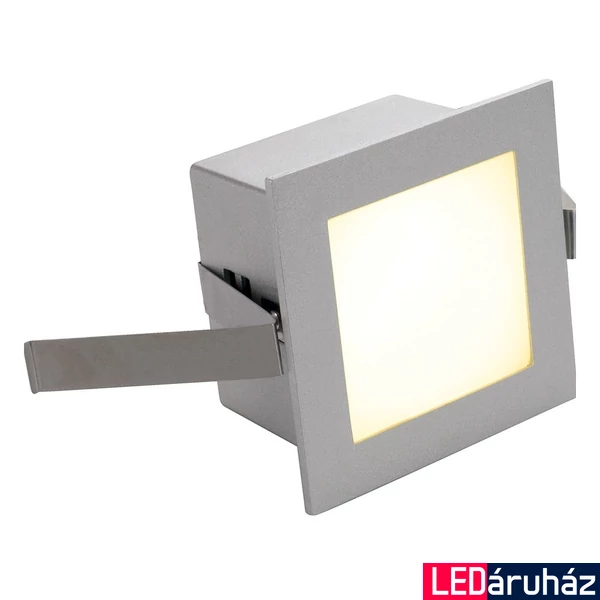 Süllyesztett lámpa, szürke, 3000K melegfehér, 40 lm, CRI 90, SLV Frame Basic 111262