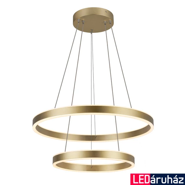 Több ágú függeszték, 80cm átmérő, lefelé és felfelé világít, 2700K/3000K CCT kapcsolóval, 1230 lm, CRI 90, 130°, SLV One Double 1005178