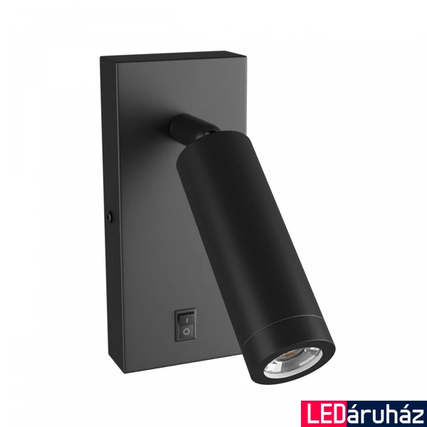Fali lámpa, kapcsolóval, fekete, GU10, SPECTRUM LED SLIP003040