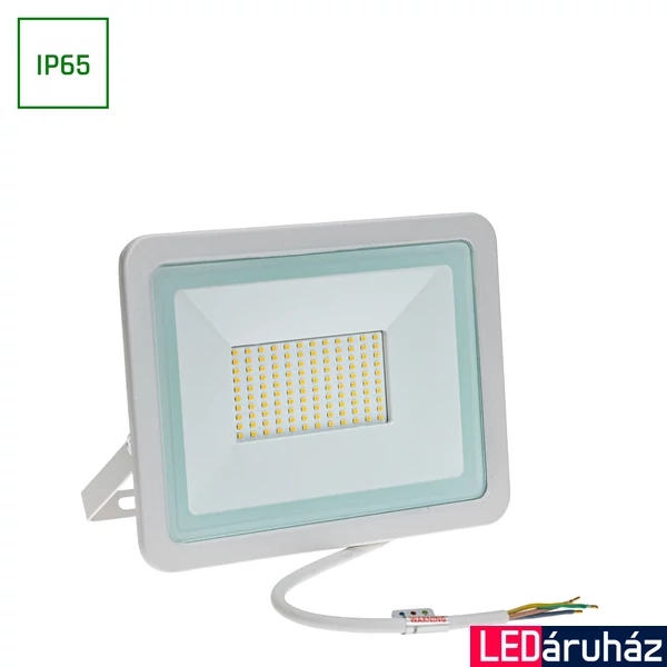 Kültéri Reflektor, fehér, 3000K melegfehér, beépített LED, 8200/8510 lm, CRI 80, 100°, SPECTRUM LED SLI029036WW