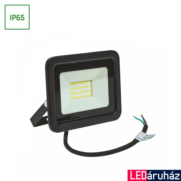 Kültéri Reflektor, fekete, 6000K melegfehér, beépített LED, 2700/2770 lm, CRI 80, 100°, SPECTRUM LED SLI029039CW