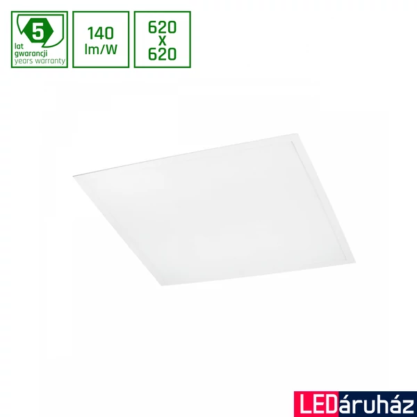 LED panel, fehér, 6000K melegfehér, beépített LED, 3300 lm, CRI >80, 120°, SPECTRUM LED SLI035062CW_PW