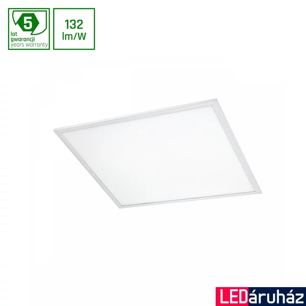 LED panel, fehér, 6000K melegfehér, beépített LED, 4600 lm, CRI >80, 120°, SPECTRUM LED SLI035037CW_PW
