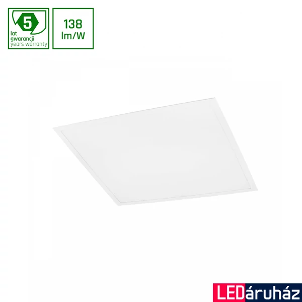 LED panel, fehér, 6000K melegfehér, beépített LED, 4800 lm, CRI >80, 120°, SPECTRUM LED SLI035056CW_PW