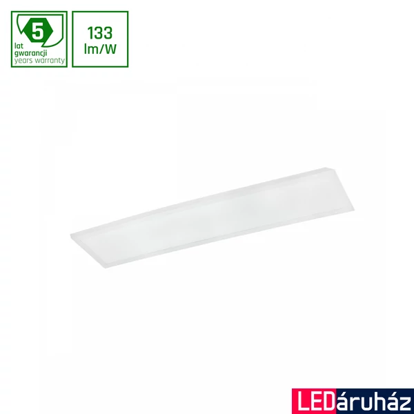 LED panel, fehér, 6000K melegfehér, beépített LED, 4800 lm, CRI >80, 120°, SPECTRUM LED SLI035067CW_PW