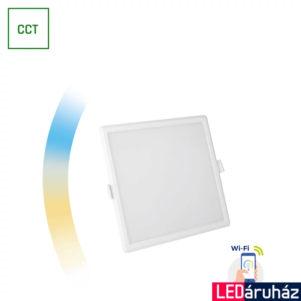 LED panel, fehér, 3000K-6500K szabályozható, beépített LED, 1150 lm, CRI 80, 120°, SPECTRUM LED SLI038019CCT
