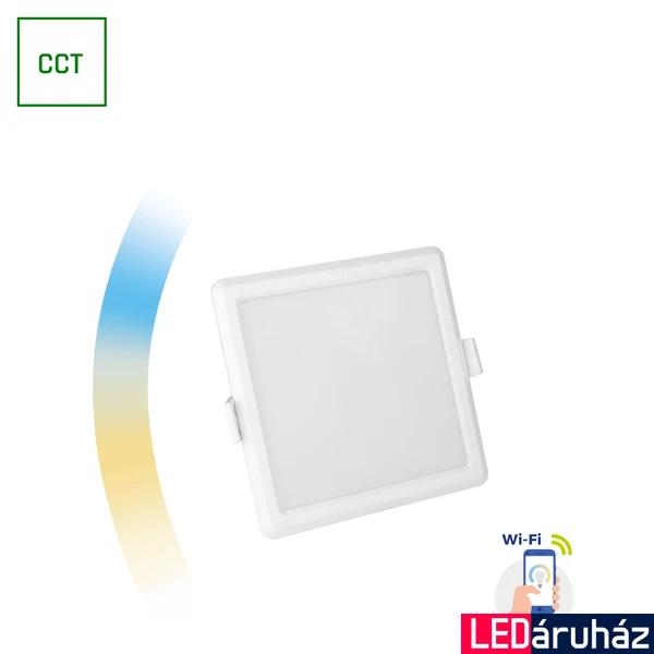 LED panel, fehér, 3000K-6500K szabályozható, beépített LED, 520 lm, CRI 80, 120°, SPECTRUM LED SLI038018CCT