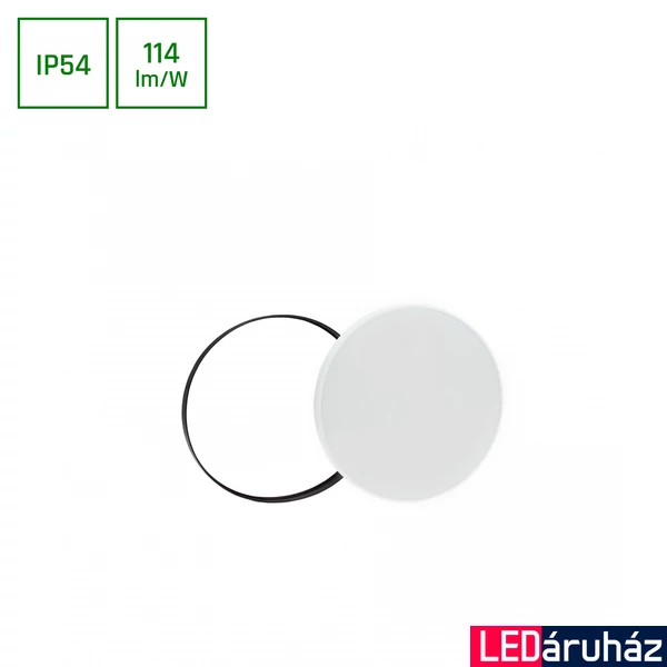 Mennyezeti lámpa, fehér, 6000K melegfehér, 1250 lm, CRI >80, 115°, SPECTRUM LED SLI031034CW_PW