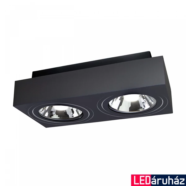 Mennyezeti lámpa, fekete, GU10, SPECTRUM LED SLIP005050