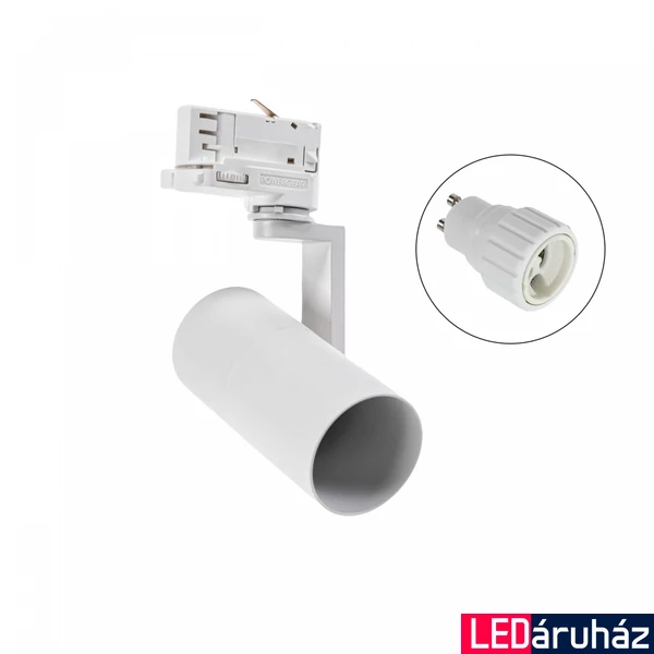 Sínre szerelhető lámpa, fehér, GU10, SPECTRUM LED SLIP003008