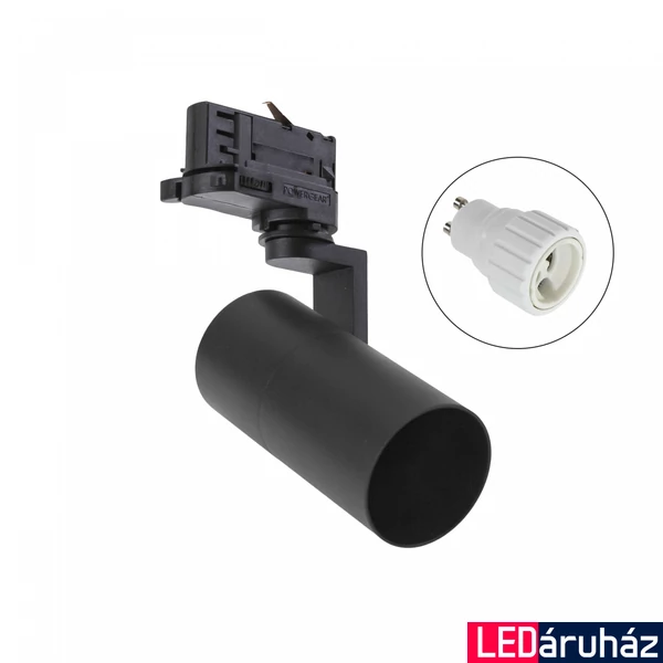 Sínre szerelhető lámpa, fekete, GU10, SPECTRUM LED SLIP003007