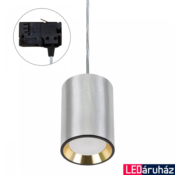 Sínre szerelhető lámpa, szürke, GU10, SPECTRUM LED SLIP005014_TRACK