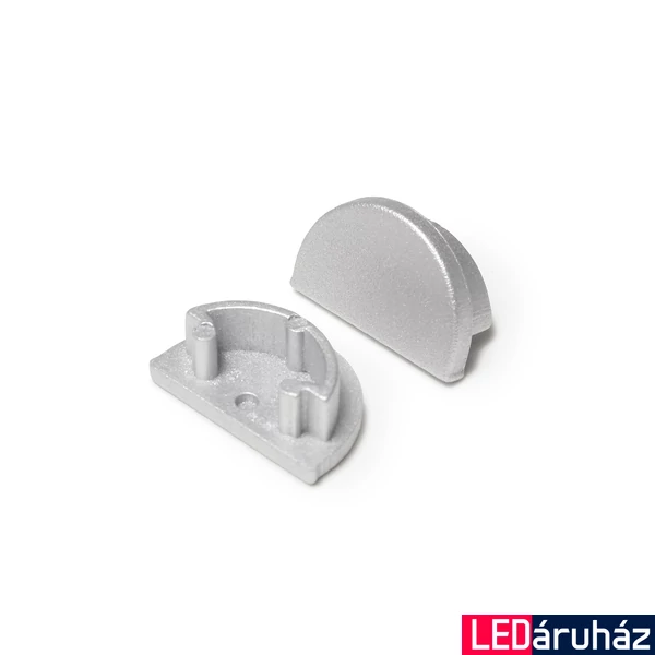 Topmet Arc12 LED profil végzáró D előlaphoz, ezüst - B2980040 - párban