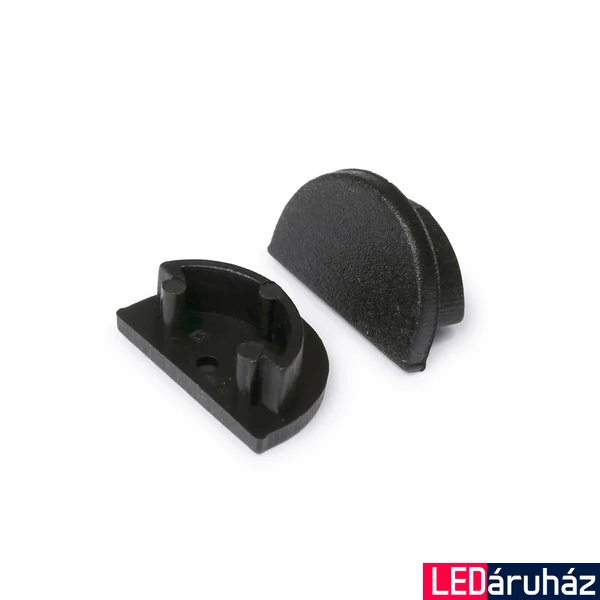 Topmet Arc12 LED profil végzáró D előlaphoz, fekete - B2980002 - párban