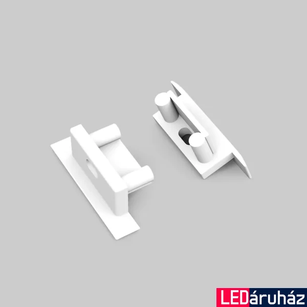 Topmet Begtin12 LED profil végzáró J előlaphoz, fúrt, kerekített, fehér - C8980001 - párban