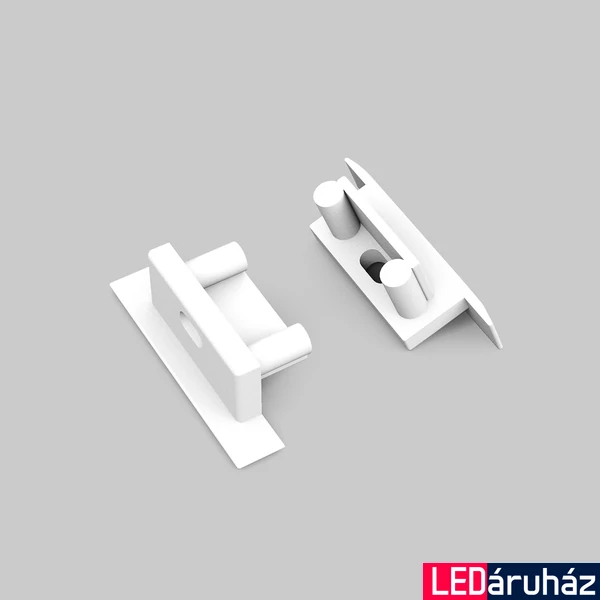Topmet Begtin12 LED profil végzáró J előlaphoz, fúrt, szögletes, fehér - C8970001 - párban
