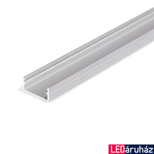 Topmet Begton12 alumínium LED U-profil, ezüst eloxált (előlap: C, J) - C7020020 - szálban