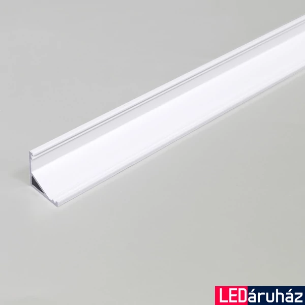 Topmet Cabi12 alumínium LED sarok profil, fehér (előlap: E) - C9020001 - szálban