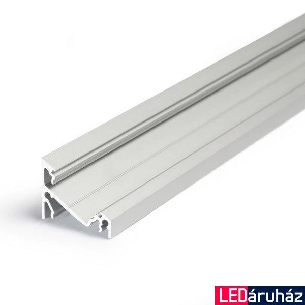 Topmet Corner14 alumínium LED sarok profil, ezüst eloxált (előlap: E, F) - A4020020 - szálban