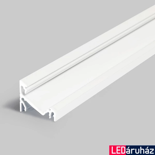 Topmet Corner14 alumínium LED sarok profil, fehér (előlap: E, F) - A4020001 - szálban
