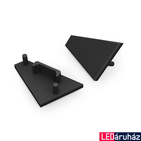 Topmet Corner14 LED profil végzáró, fekete - A4980002 - párban