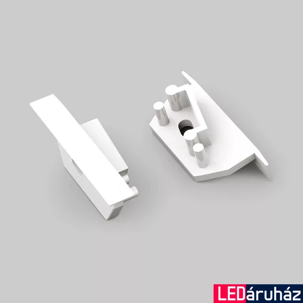 Topmet Diagonal14 LED profil végzáró F előlaphoz, fúrt, fehér - H5999901 - párban