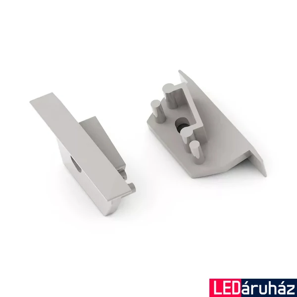 Topmet Diagonal14 LED profil végzáró F előlaphoz, fúrt, szürke - H5999922 - párban