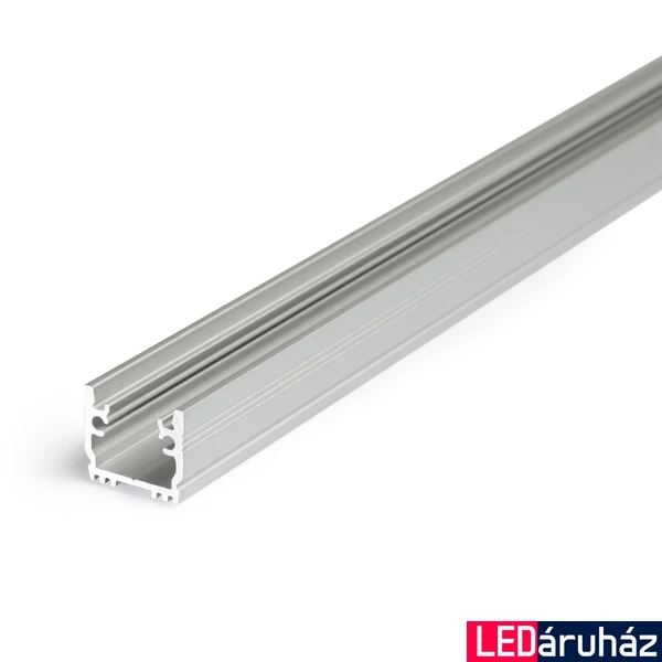 Topmet Floor12 alumínium LED padló profil, ezüst eloxált (előlap: K) - B1020020 - szálban