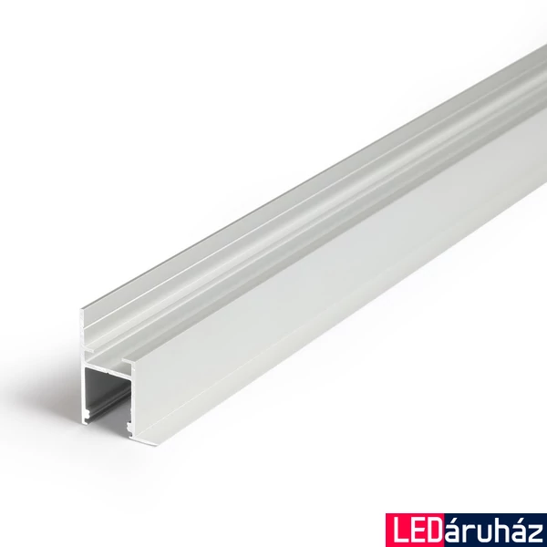 Topmet Frame14 álmennyezet záró alumínium LED profil, ezüst eloxált (előlap: B,C) - C3020020 - szálban