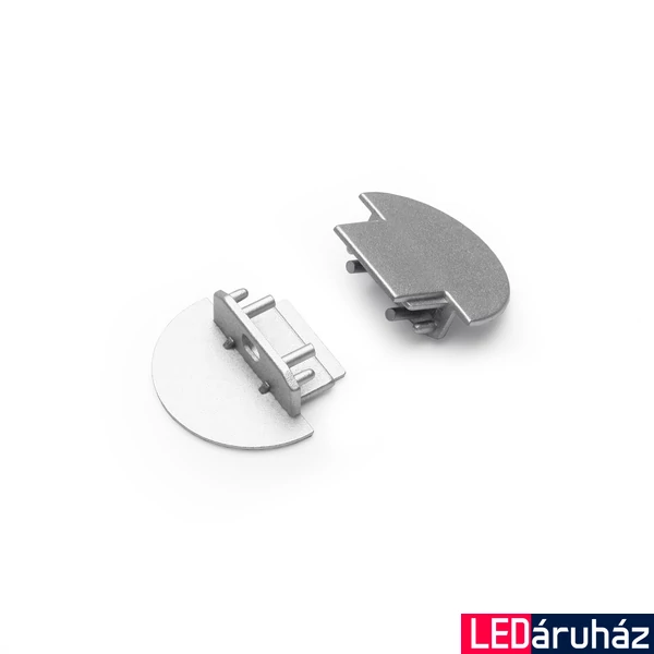 Topmet Groove10 LED profil végzáró ezüst - 76480040 - párban