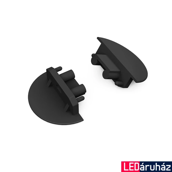 Topmet Groove10 LED profil végzáró fekete - 76480002 - párban
