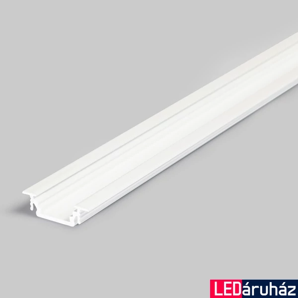 Topmet Groove10 süllyesztett alumínium LED profil, fehér (előlap: B, C) - 76210001 - szálban