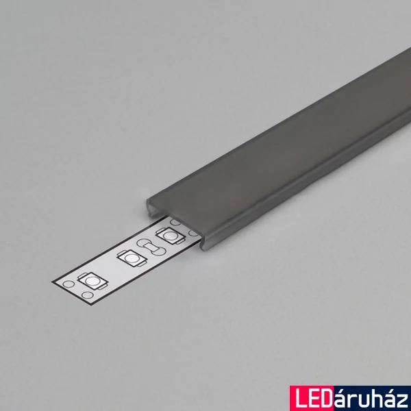 Topmet LED profil előlap C fekete - 76330041 - szálban