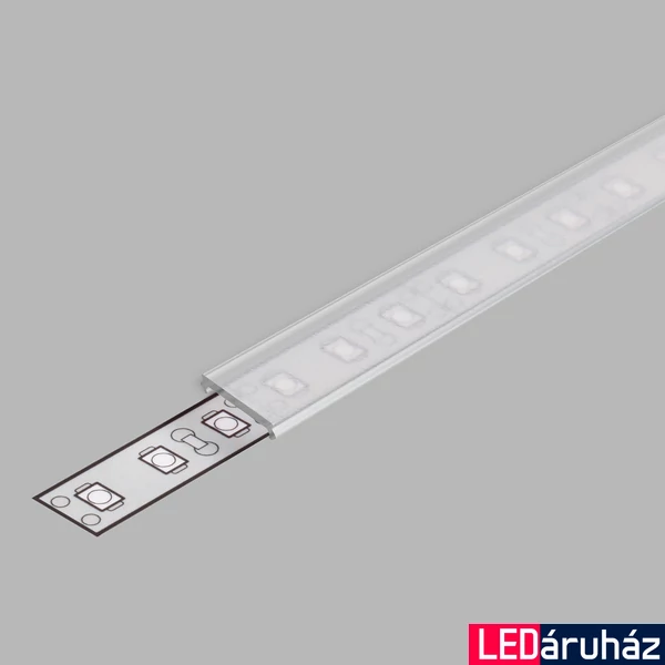 Topmet LED profil előlap C2 víztiszta (Slim8, Smart10, Smart-In10 profilokhoz) - 89000216 - szálban