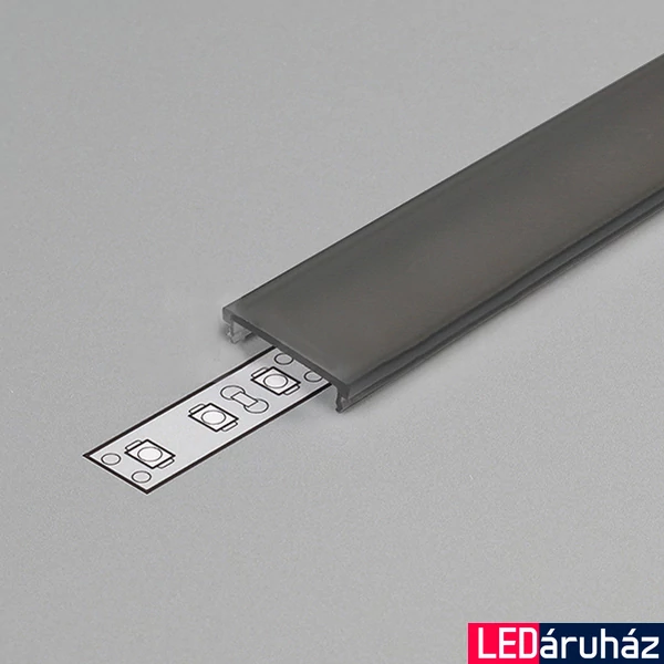 Topmet LED profil előlap F opál - A2210038S - 20 méteres tekercsben