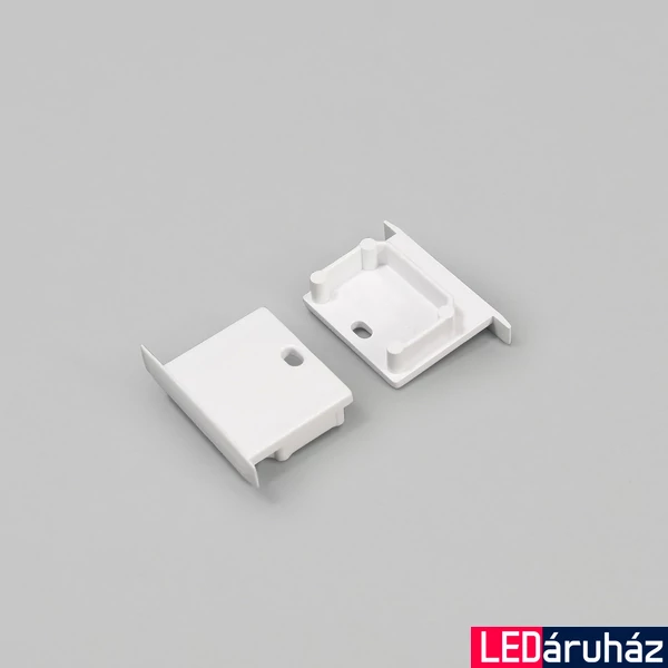Topmet Linea-In20 süllyesztett LED profil végzáró E7 előlaphoz, fúrt, fehér - E4990001 - párban