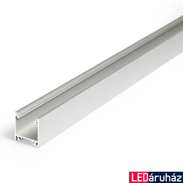 Topmet Linea20 LED profil általános világításhoz, ezüst eloxált (előlap: E,F) - C1020020 - szálban