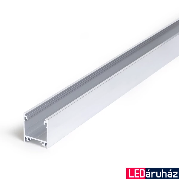 Topmet Linea20 LED profil általános világításhoz, natúr alu (előlap: E,F) - C1020000 - szálban