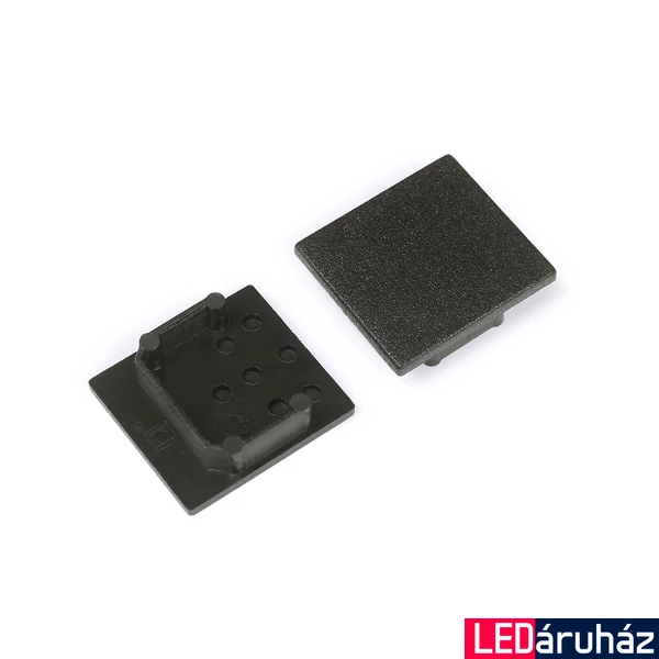 Topmet Linea20 LED profil végzáró, fekete - C1940002 - párban