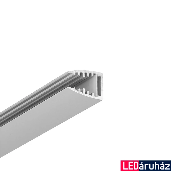 Topmet Mikro10 6mm alumínium LED profil, üvegpolc élvilágításra eloxált - 68000220