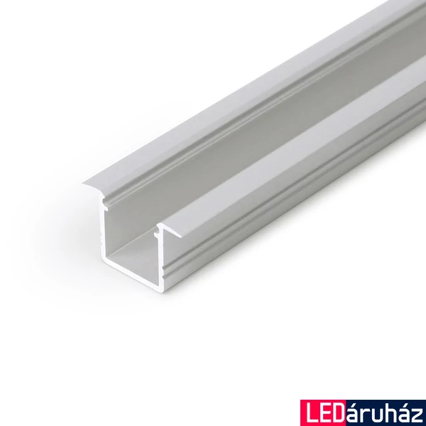 Topmet Smart-In10 alumínium LED süllyeszthető profil, ezüst eloxált (előlap: A) - E3020020 - szálban