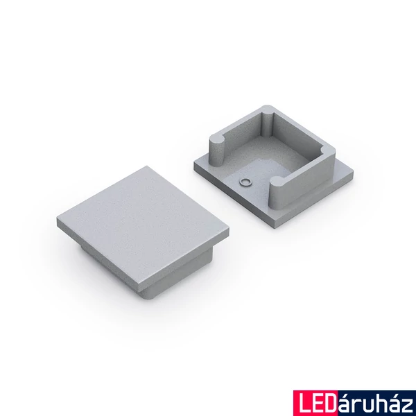 Topmet Smart16 LED profil végzáró, ezüst - F1990040 - párban