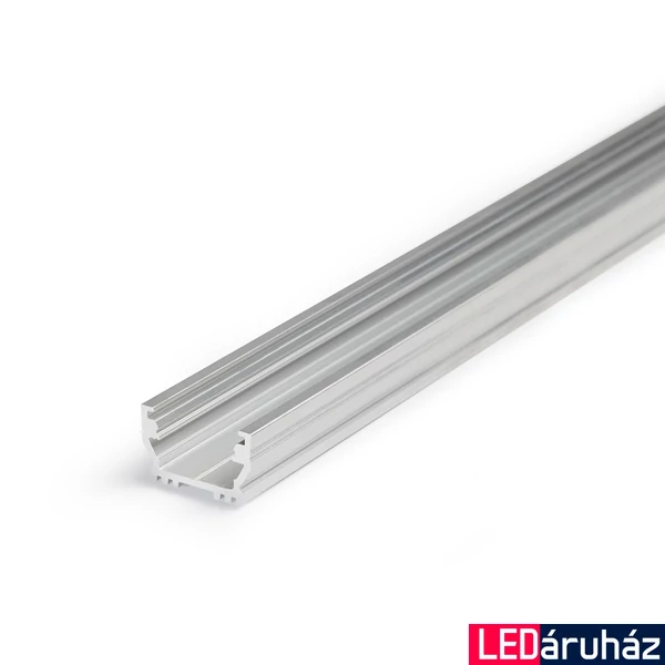 Topmet Uni12 alumínium LED profil, natúr alu (előlap: B, C, D) - A1020000 - szálban