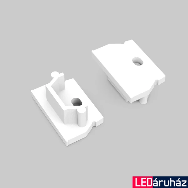 Topmet Uni12 LED profil végzáró D előlaphoz, fehér - A1940001 - párban