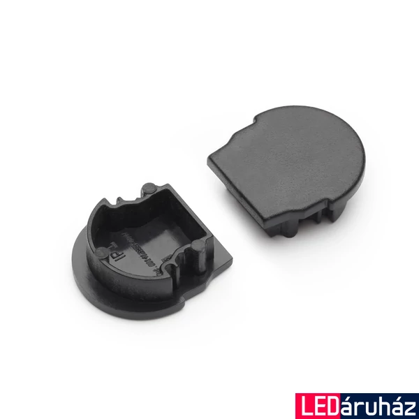 Topmet Uni12 LED profil végzáró D előlaphoz, fekete - A1940002 - párban